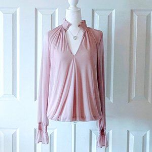 EXPRESS Long Sleeve Blouse Top  Size M  Mauve  NWOT